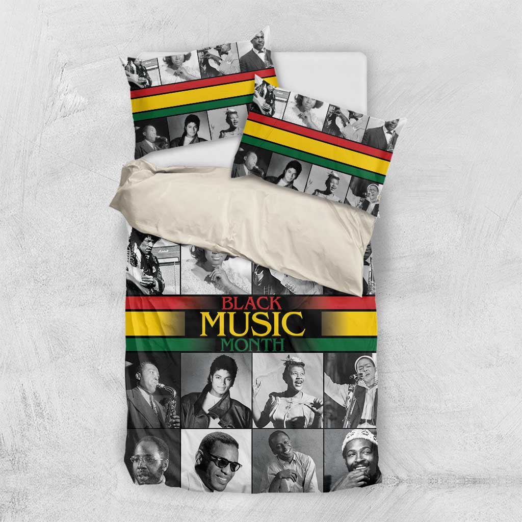 Black Music Month Legends Tribute Bedding Set