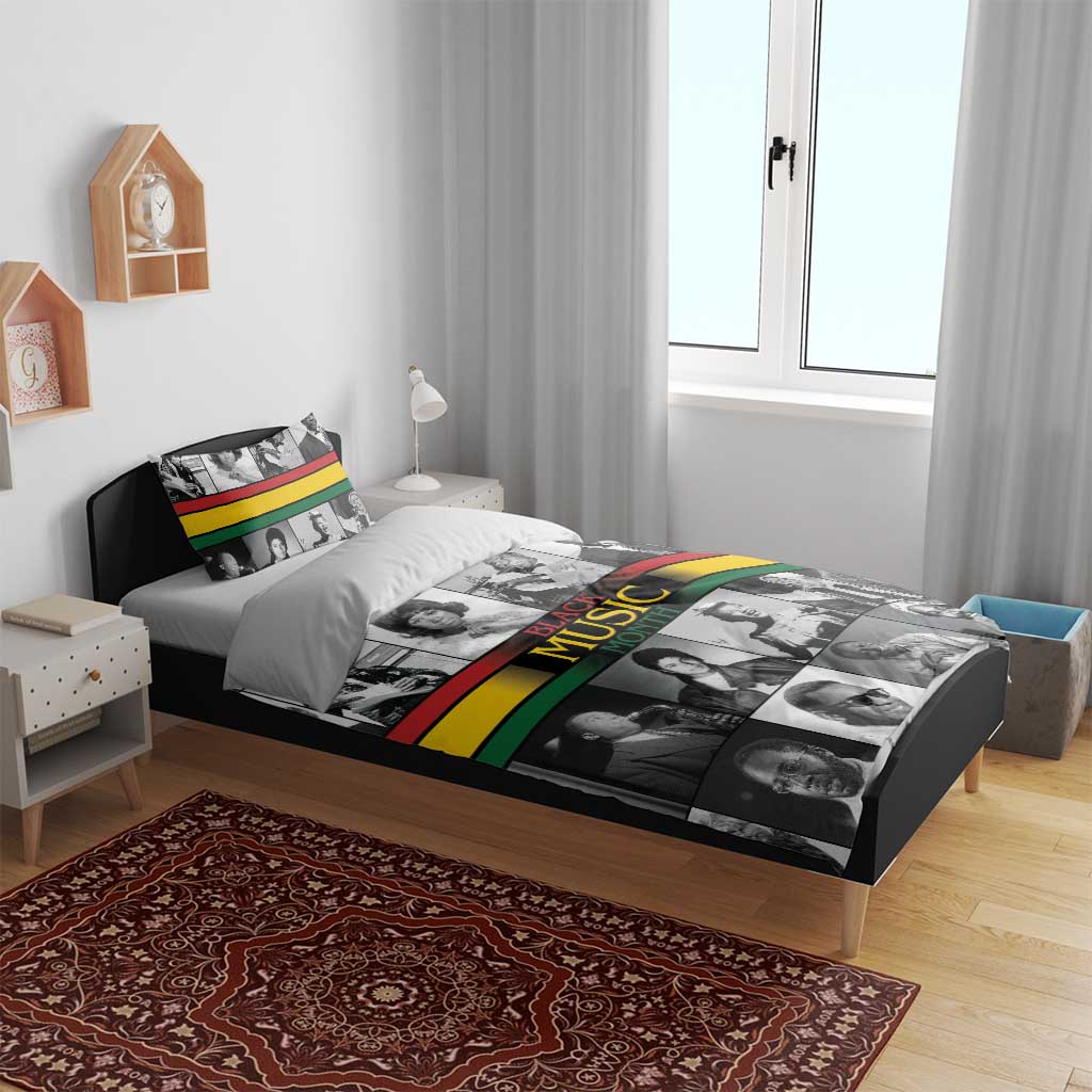 Black Music Month Legends Tribute Bedding Set