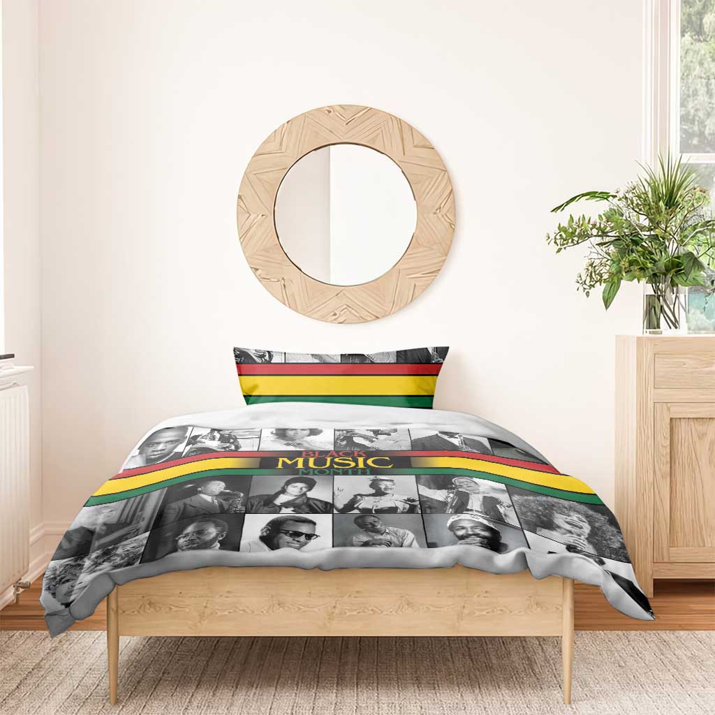 Black Music Month Legends Tribute Bedding Set