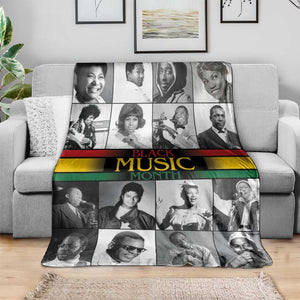 Black Music Month Legends Tribute Blanket