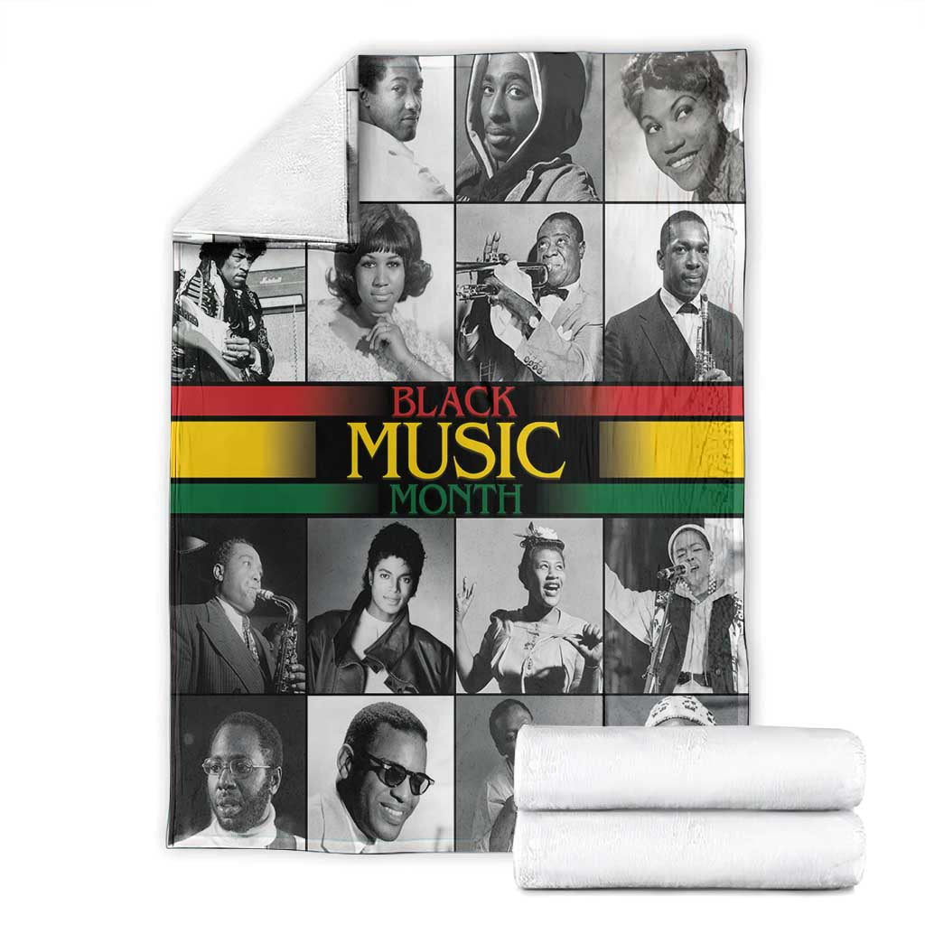Black Music Month Legends Tribute Blanket