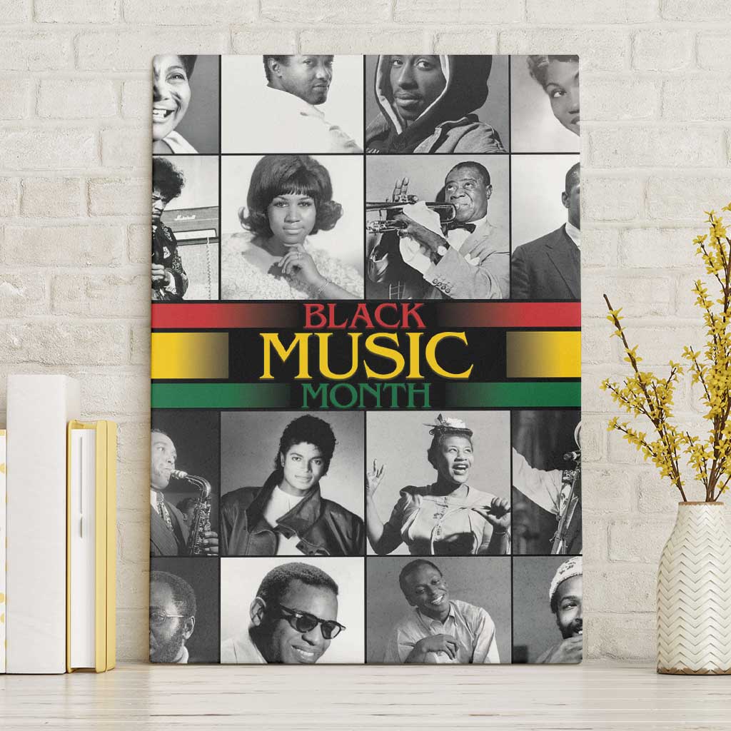 Black Music Month Legends Tribute Canvas Wall Art
