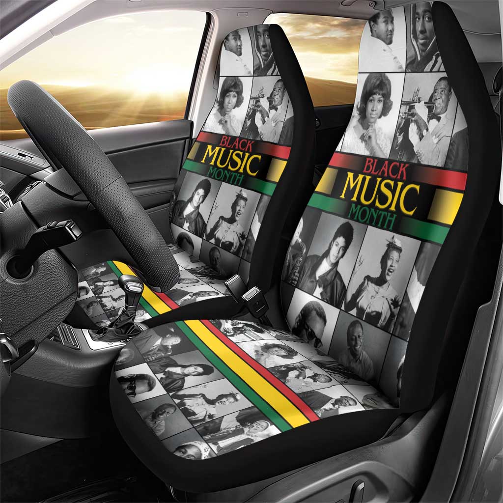 Black Music Month Legends Tribute Car Seat Cover