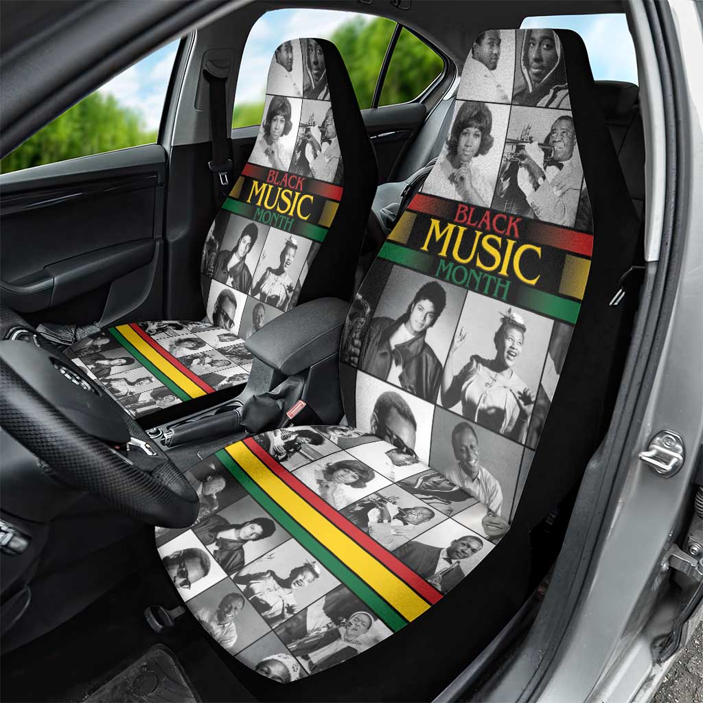 Black Music Month Legends Tribute Car Seat Cover