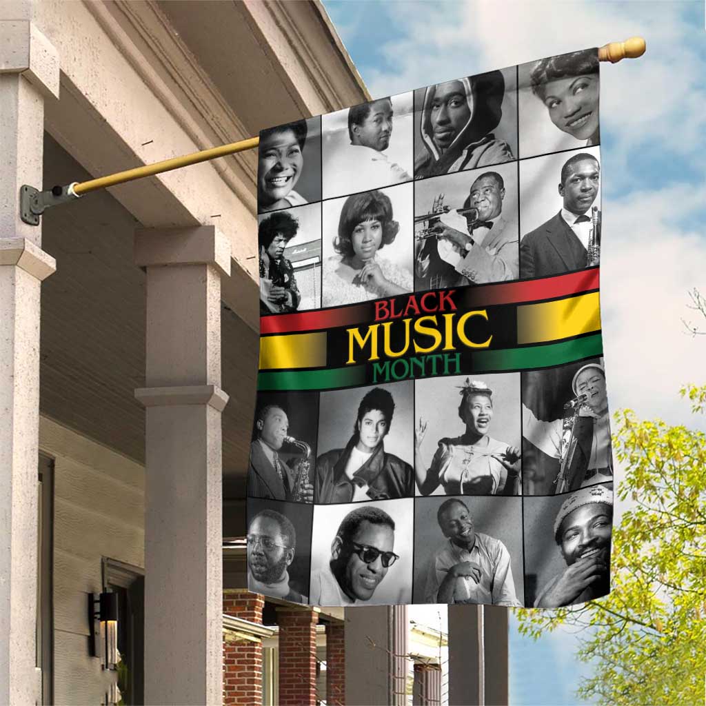 Black Music Month Legends Tribute Garden Flag