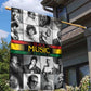 Black Music Month Legends Tribute Garden Flag
