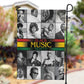 Black Music Month Legends Tribute Garden Flag