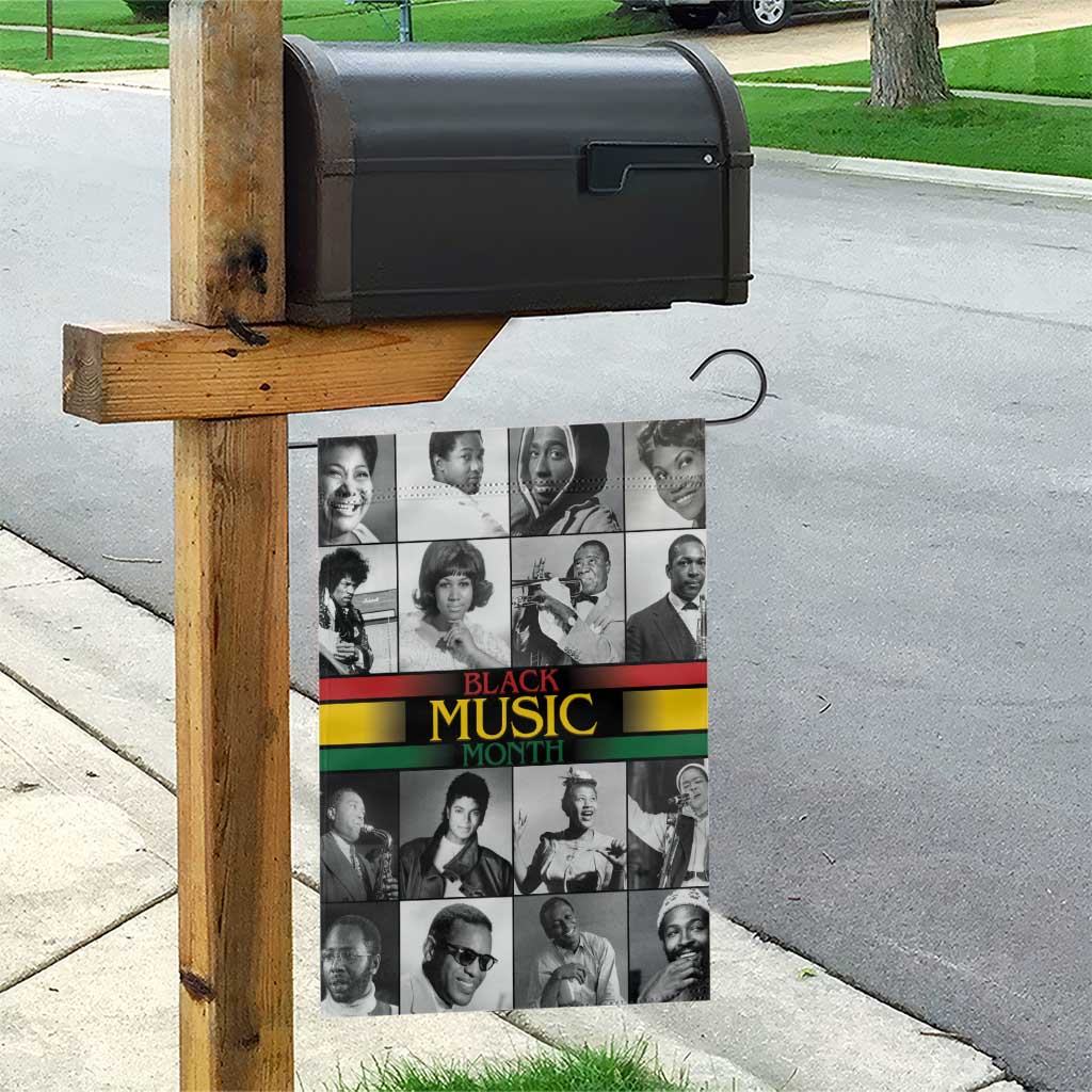 Black Music Month Legends Tribute Garden Flag