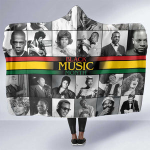 Black Music Month Legends Tribute Hooded Blanket