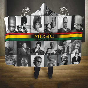 Black Music Month Legends Tribute Hooded Blanket