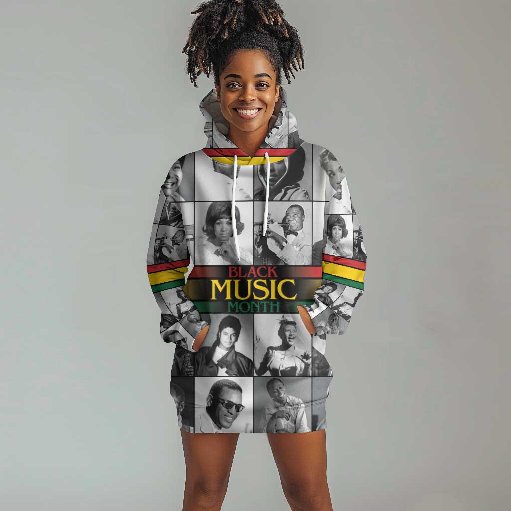 Black Music Month Legends Tribute Hoodie Dress