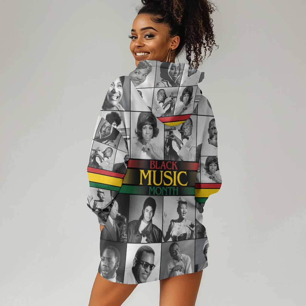 Black Music Month Legends Tribute Hoodie Dress