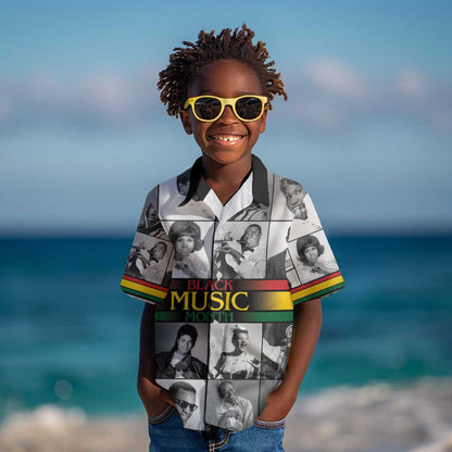 Black Music Month Legends Tribute Kid Hawaiian Shirt