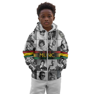 Black Music Month Legends Tribute Kid Hoodie