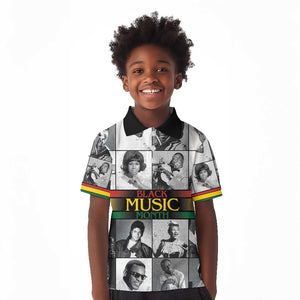 Black Music Month Legends Tribute Kid Polo Shirt
