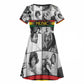 Black Music Month Legends Tribute Kid Short Sleeve Dress