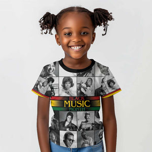 Black Music Month Legends Tribute Kid T shirt