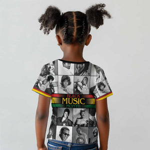 Black Music Month Legends Tribute Kid T shirt