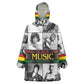 Black Music Month Legends Tribute Kid Wearable Blanket Hoodie