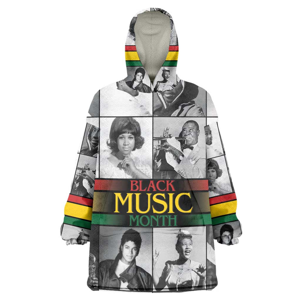 Black Music Month Legends Tribute Kid Wearable Blanket Hoodie