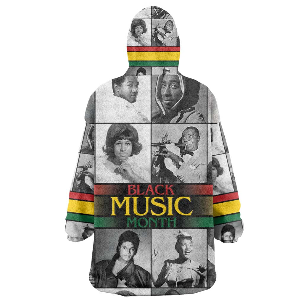 Black Music Month Legends Tribute Kid Wearable Blanket Hoodie