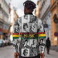 Black Music Month Legends Tribute Long Sleeve Button Shirt