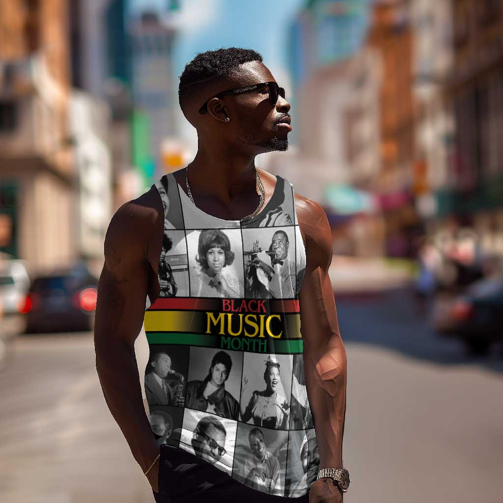 Black Music Month Legends Tribute Men Tank Top