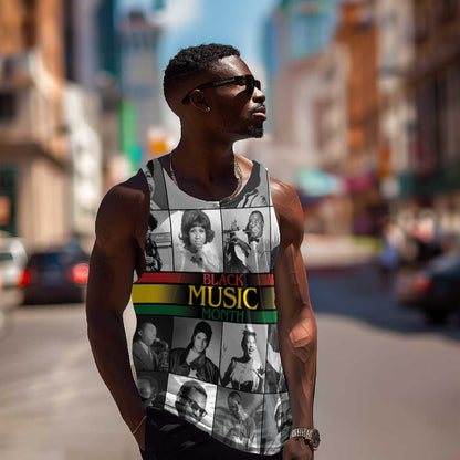Black Music Month Legends Tribute Men Tank Top