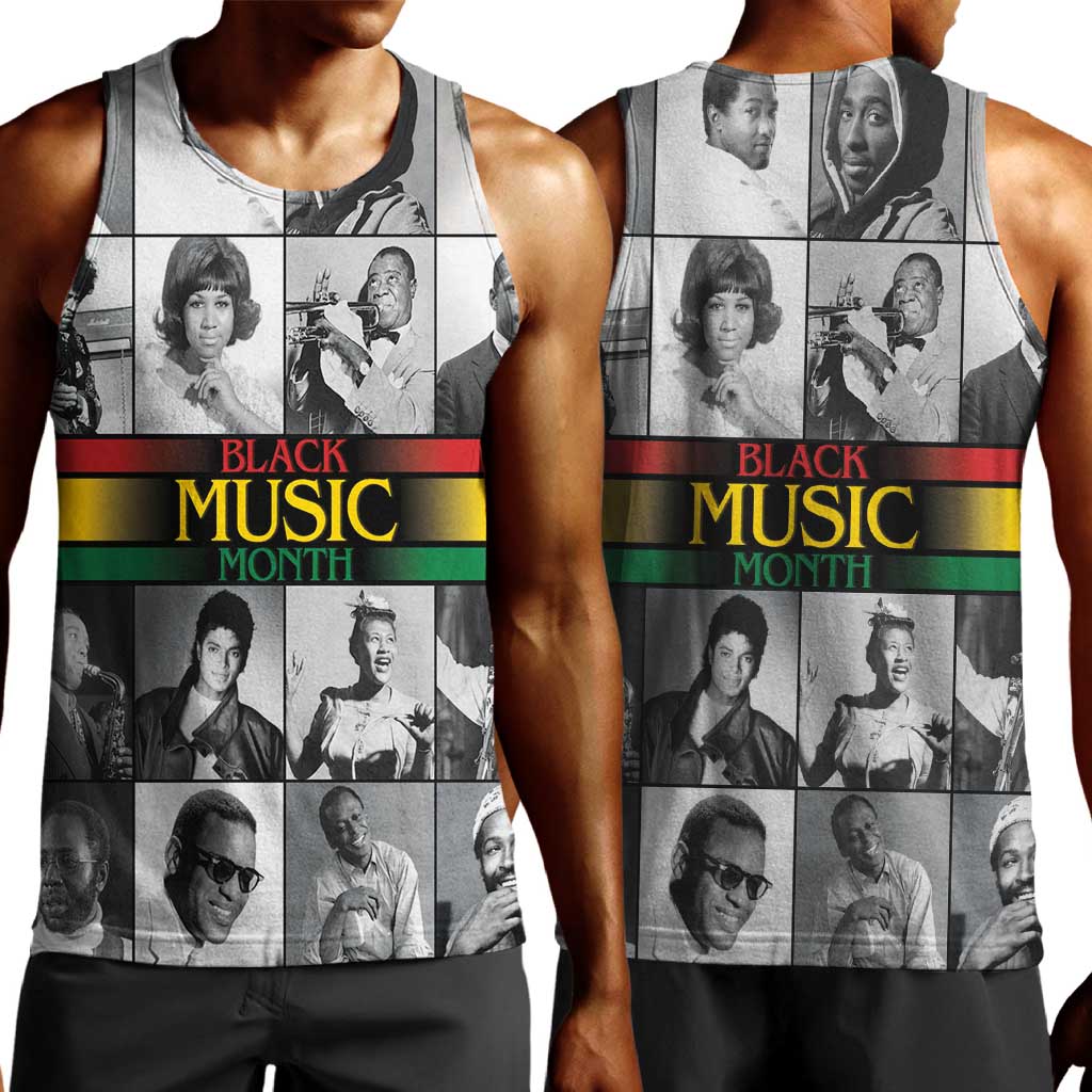 Black Music Month Legends Tribute Men Tank Top