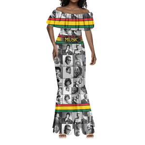 Black Music Month Legends Tribute Mermaid Dress