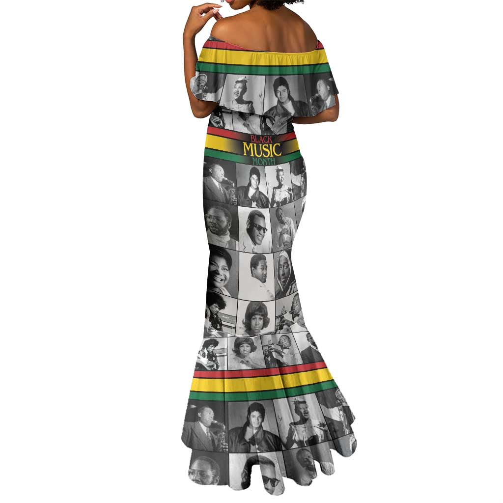 Black Music Month Legends Tribute Mermaid Dress