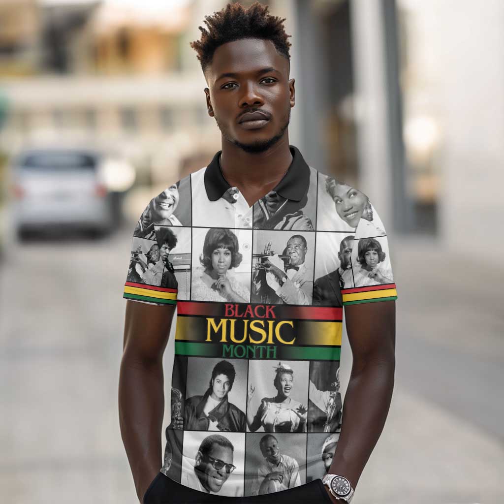 Black Music Month Legends Tribute Polo Shirt