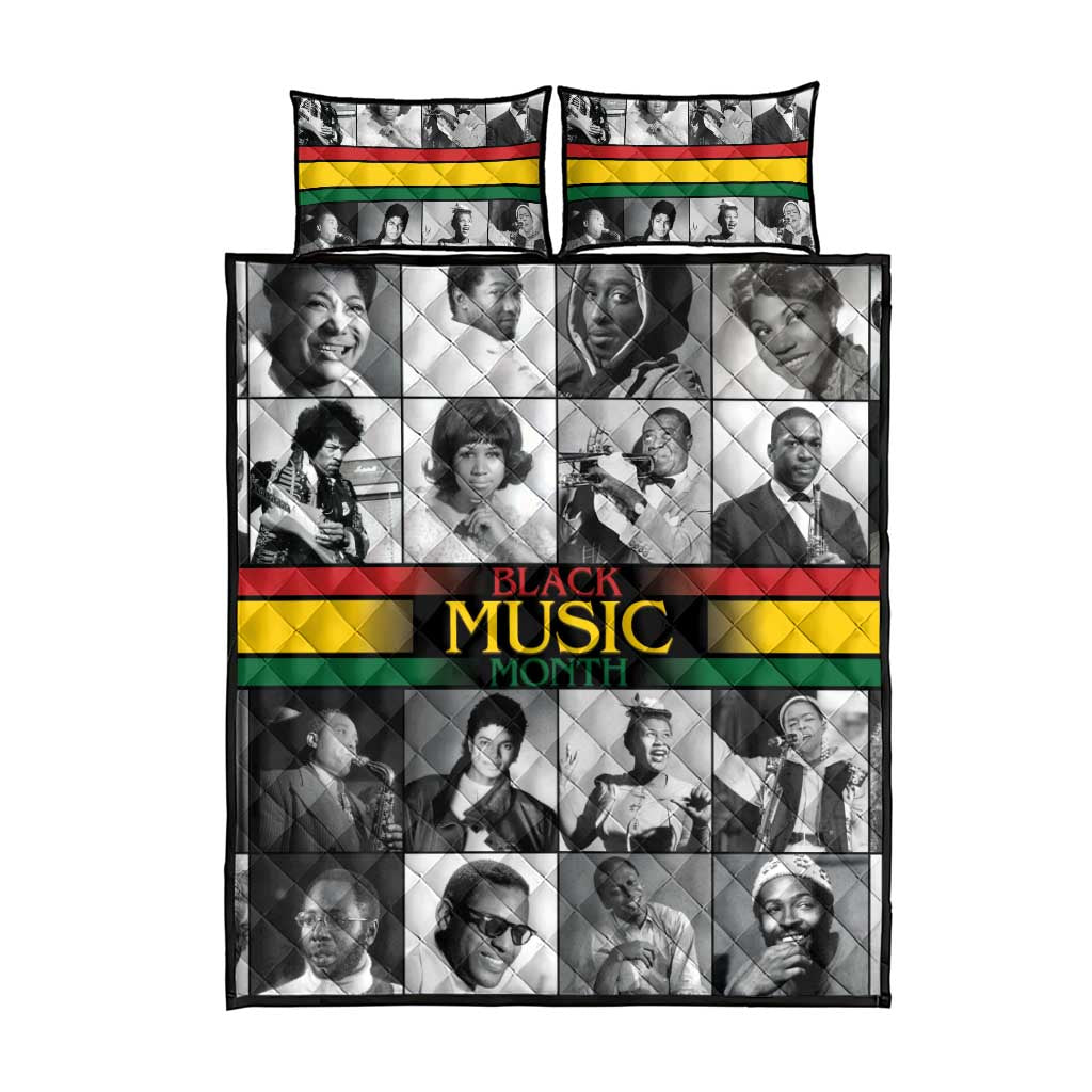 Black Music Month Legends Tribute Quilt Bed Set