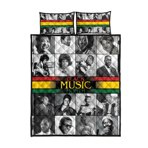 Black Music Month Legends Tribute Quilt Bed Set