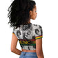 Black Music Month Legends Tribute Raglan Cropped T shirt