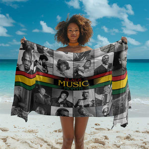 Black Music Month Legends Tribute Sarong