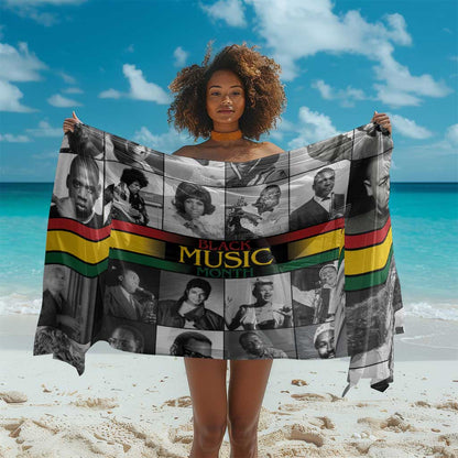 Black Music Month Legends Tribute Sarong