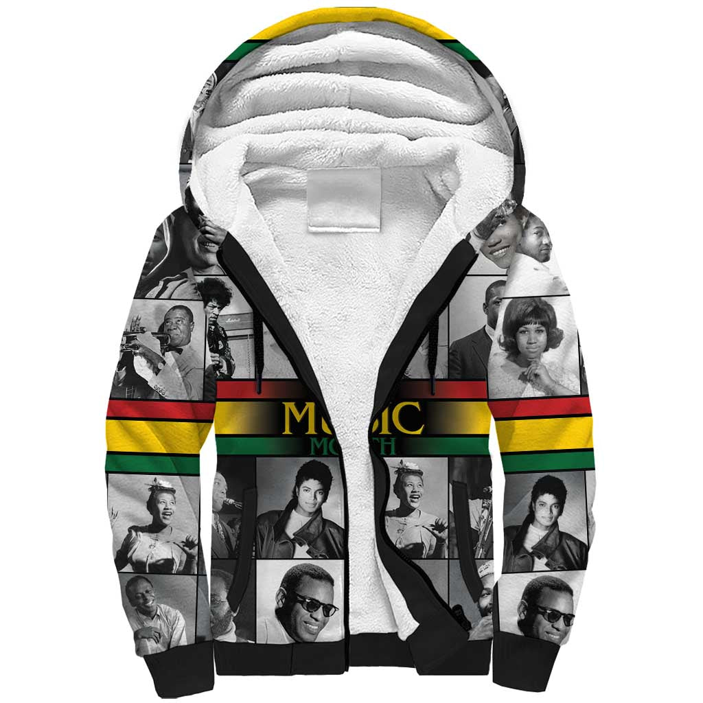 Black Music Month Legends Tribute Sherpa Hoodie