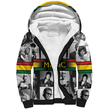 Black Music Month Legends Tribute Sherpa Hoodie