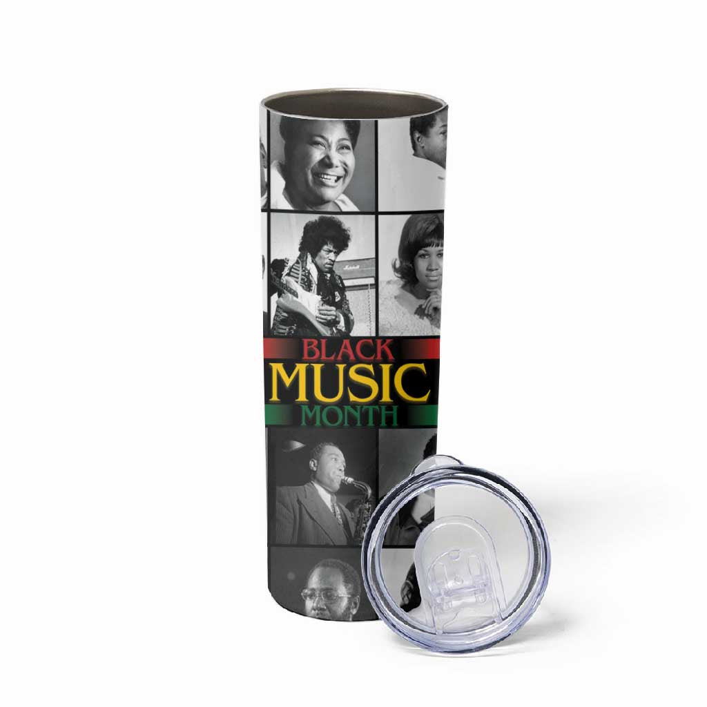 Black Music Month Legends Tribute Skinny Tumbler