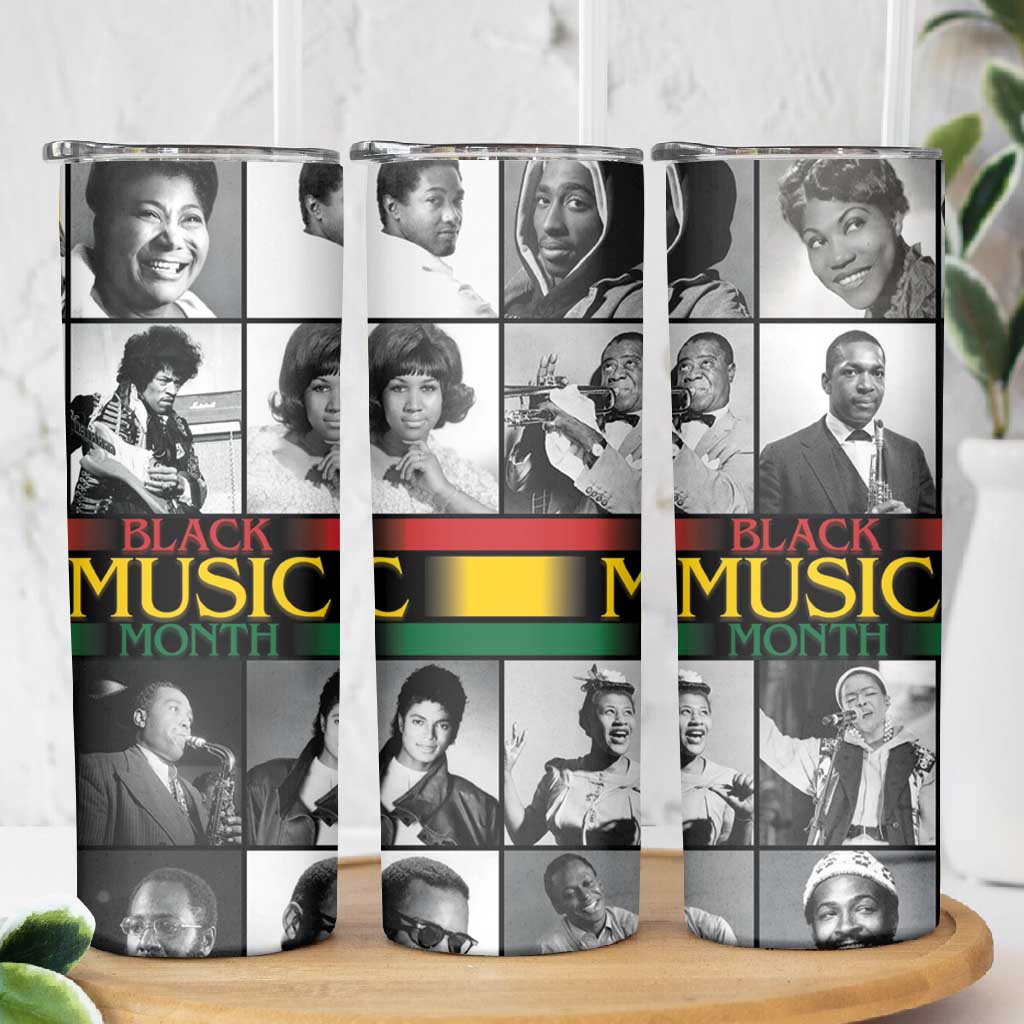 Black Music Month Legends Tribute Skinny Tumbler