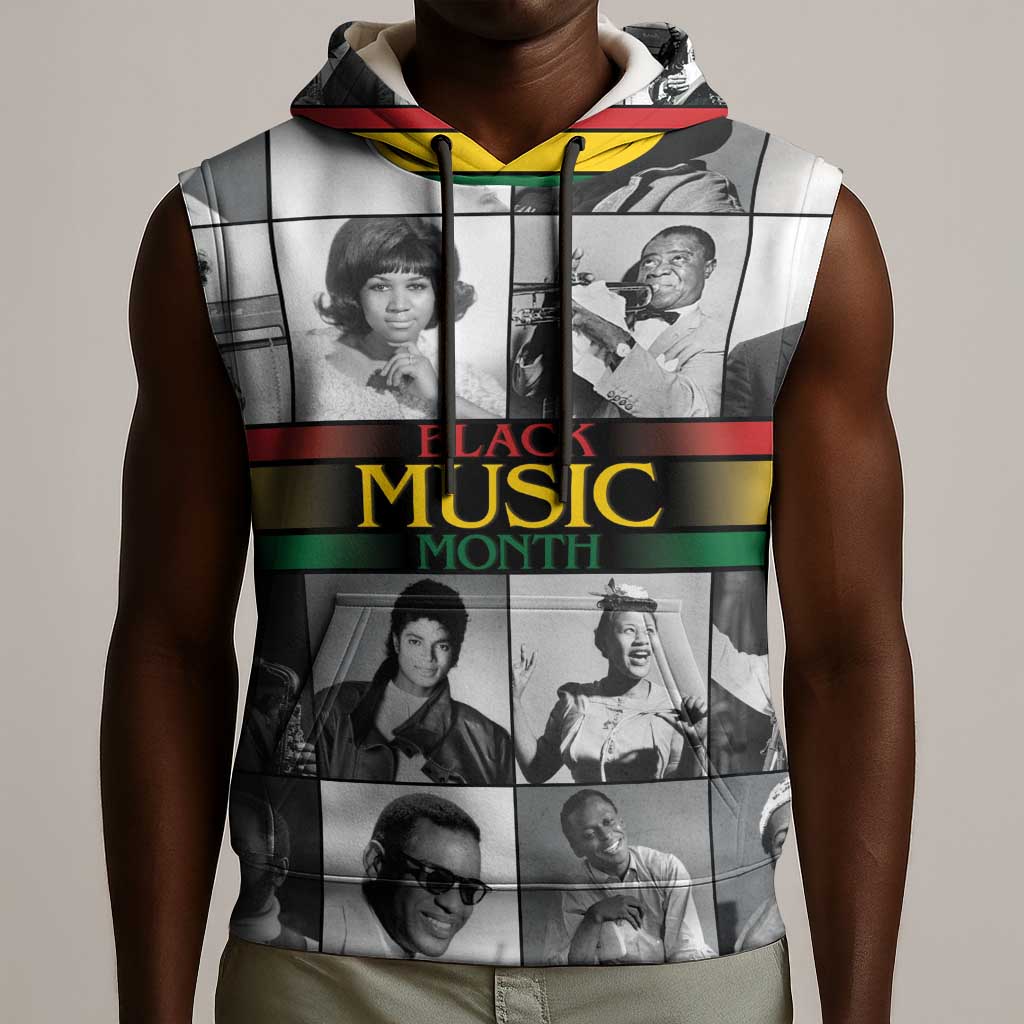 Black Music Month Legends Tribute Sleeveless Hoodie - African Pride