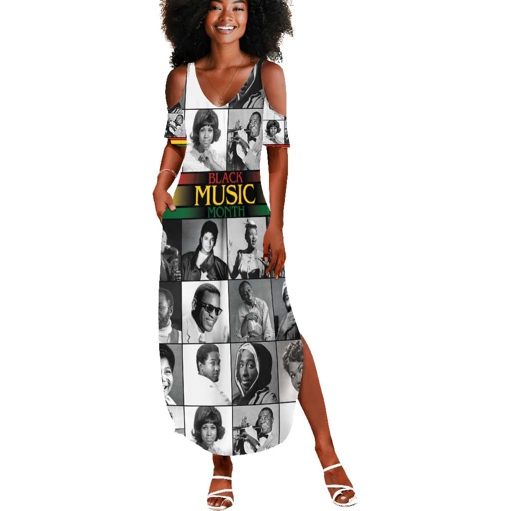 Black Music Month Legends Tribute Summer Maxi Dress