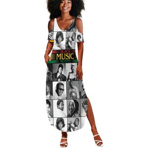 Black Music Month Legends Tribute Summer Maxi Dress