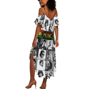 Black Music Month Legends Tribute Summer Maxi Dress