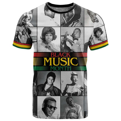 Black Music Month Legends Tribute T shirt