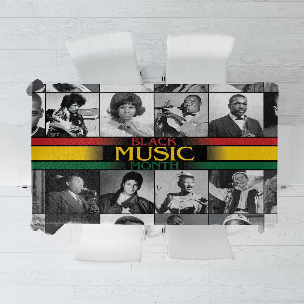 Black Music Month Legends Tribute Tablecloth