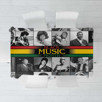 Black Music Month Legends Tribute Tablecloth