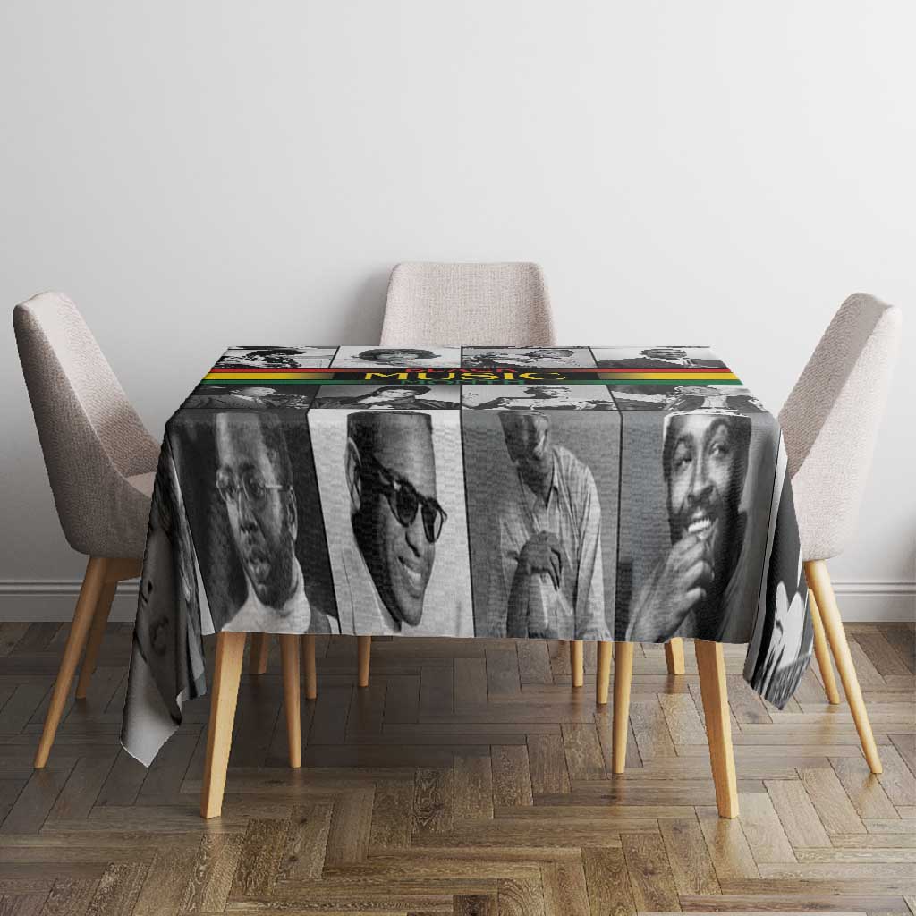 Black Music Month Legends Tribute Tablecloth