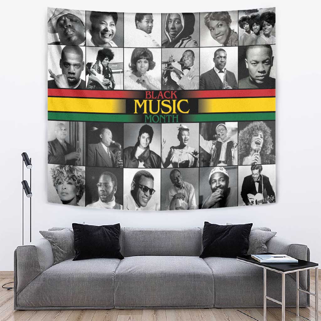 Black Music Month Legends Tribute Tapestry